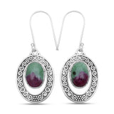 Ruby Zoisite Silver Pendant Set