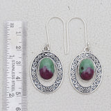 Ruby Zoisite Silver Pendant Set