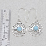 925 Starling Silver Larimar Pendant Set