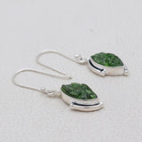 Chrome Diopside Silver Pendant Set