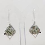 Rainforest jasper Silver Pendant Set