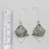 Rainforest jasper Silver Pendant Set