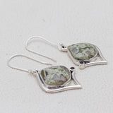 Rainforest jasper Silver Pendant Set