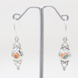 Turquoise Spiny Oyster Silver Earrings