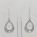 925 Starling Silver Pearl Ring & Earrings Set