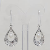 925 Starling Silver Pearl Ring & Earrings Set