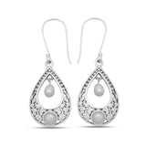 925 Starling Silver Pearl Ring & Earrings Set