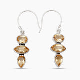 Citrine Silver Earrings