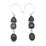 Blue Topaz Silver Earrings