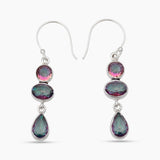 Blue Topaz Silver Earrings