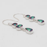 Blue Topaz Silver Earrings