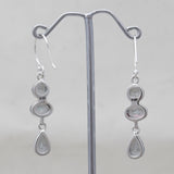 Blue Topaz Silver Earrings