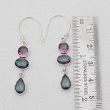 Blue Topaz Silver Earrings