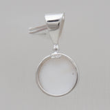 White Opal & Blue Topaz Silver Pendants