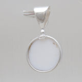 White Opal & Blue Topaz Silver Pendants