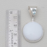 White Opal & Blue Topaz Silver Pendants
