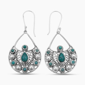 925 Sterling Silver Tibetan Turquoise Jewelry Sets
