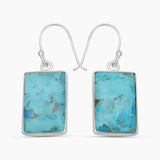 Arizona Turquoise Silver Earrings