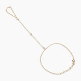 Gold Vermeil Emerald Hand Chain Bracelets