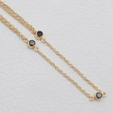 Gold Vermeil Emerald Hand Chain Bracelets