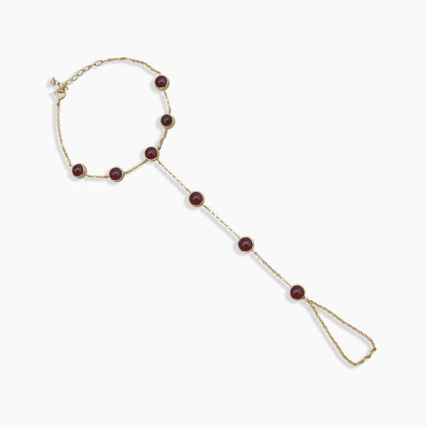 Gold Vermeil Hessonite Chain Bracelets