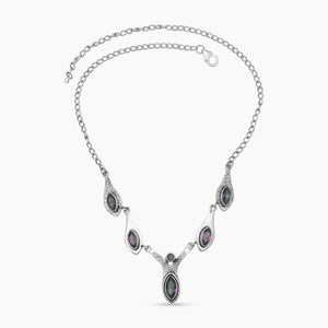 925 Sterling Silver Mystic Quartz Necklace