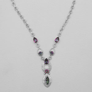 Mystic Quartz Silver Designer Necklace