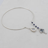 Natural Rainbow Moonstone Collar Necklace