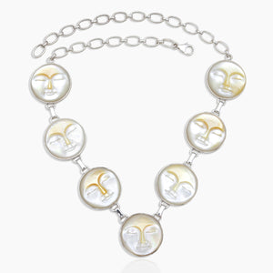 925 Sterling Silver Mother of Pearl Necklaces