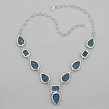 Blue Copper Turquoise Silver Necklaces