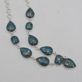 Blue Copper Turquoise Silver Necklaces