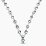 Green Amethyst Silver Necklaces