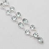 Green Amethyst Silver Necklaces