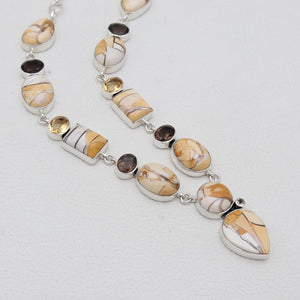 Brecciated Mookaite Silver Necklaces