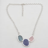 925 Sterling Silver Rough Multistone Necklaces