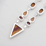 Mookaite & Citrine Silver Necklaces