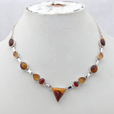 Mookaite & Citrine Silver Necklace