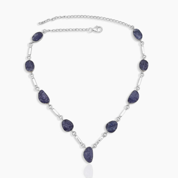 925 Sterling Silver Tanzanite Necklaces