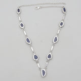 925 Sterling Silver Tanzanite Necklaces