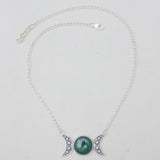 925 Sterling Silver Malachite Necklaces