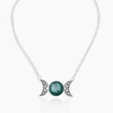 925 Sterling Silver Malachite Necklaces