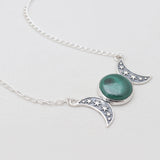925 Sterling Silver Malachite Necklaces