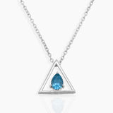 Citrine Silver Minimalist Necklaces