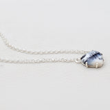 Dendritic Opal Silver Minimalist Necklaces