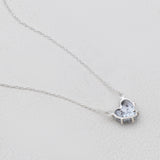 Dendritic Opal Silver Minimalist Necklaces
