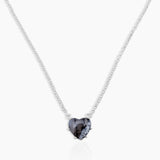 Dendritic Opal Silver Minimalist Necklaces