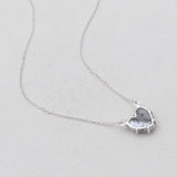 Dendritic Opal Silver Minimalist Necklaces