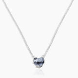 Dendritic Opal Silver Minimalist Necklaces
