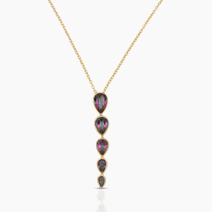 Gold Vermeil Mystic Quartz Minimalist Necklaces