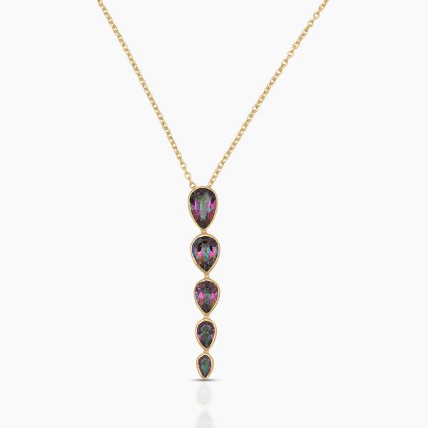 Gold Vermeil Mystic Quartz Minimalist Necklaces